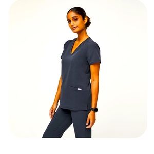 Womens Night Sky Casma Figs Scrub Top